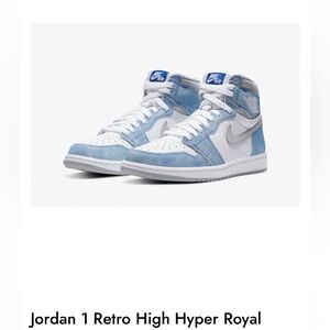 Men Jordan Retro 1 High Hyper Royal